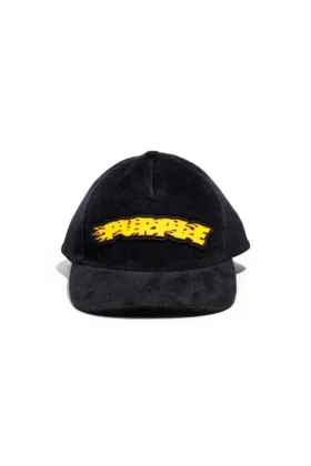 Gorra de pana con el logotipo de Purple Flames