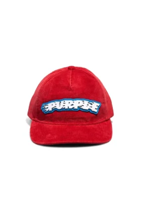 Gorra de pana con el logotipo de Purple Flames