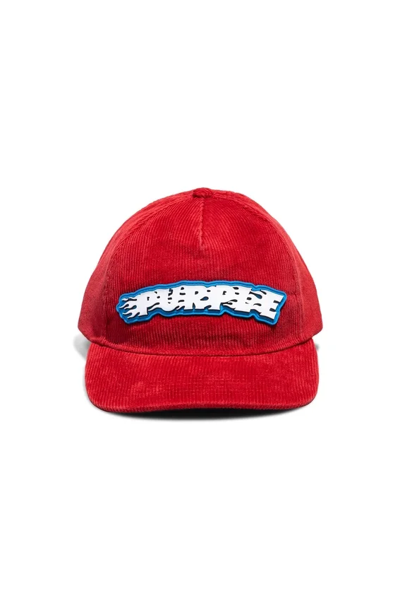 Gorra de pana con el logotipo de Purple Flames