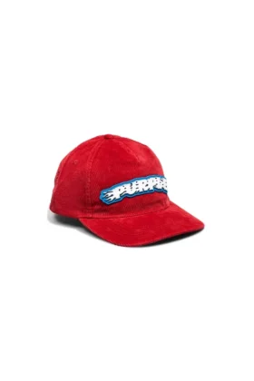 Gorra de pana con el logotipo de Purple Flames