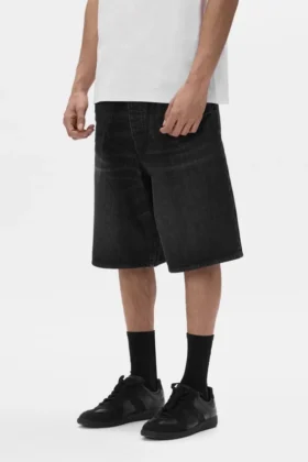 P059 Pantalón corto plisado