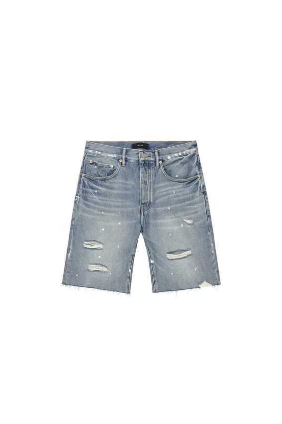 P059 Pantalones cortos Painterly Rip