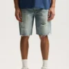 P059 Pantalones cortos Painterly Rip