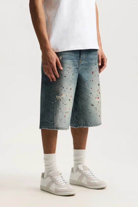 P070 Pantalón corto largo Jewel