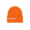 P921 GORRO DE ACRÍLICO CON VUELCO - Naranja