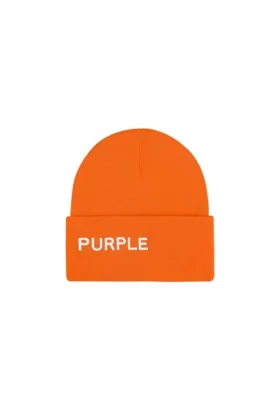 P921 GORRO DE ACRÍLICO CON VUELCO - Naranja