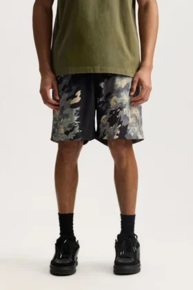Pantalones cortos con estampado de camuflaje Paint