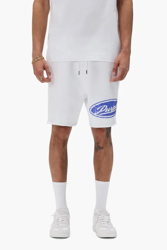 Pantalones cortos con letras de lentejuelas