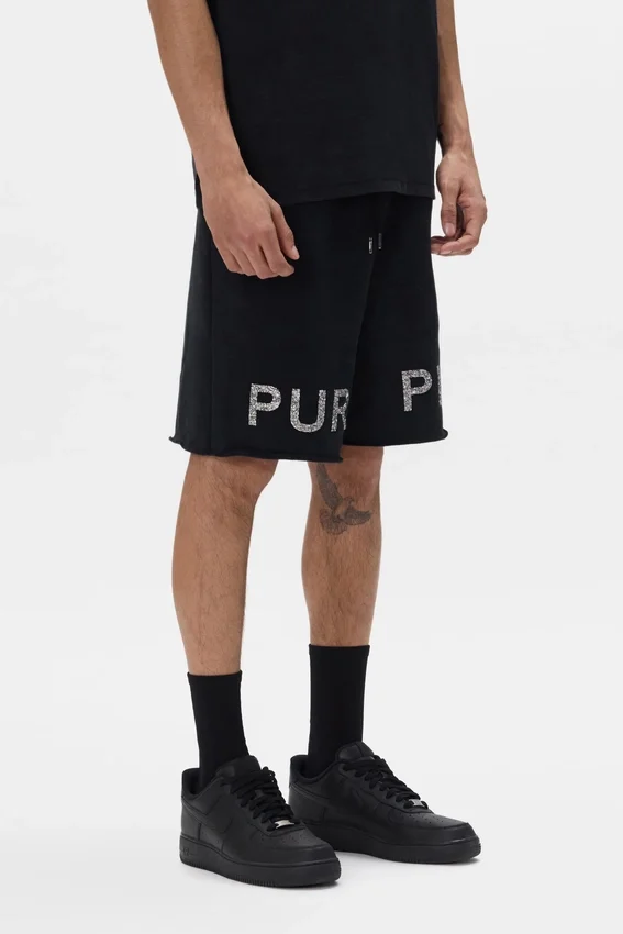 Pantalones cortos con logotipo de cristales