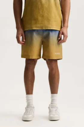 Pantalones cortos con logotipo desvanecido en todo el contorno