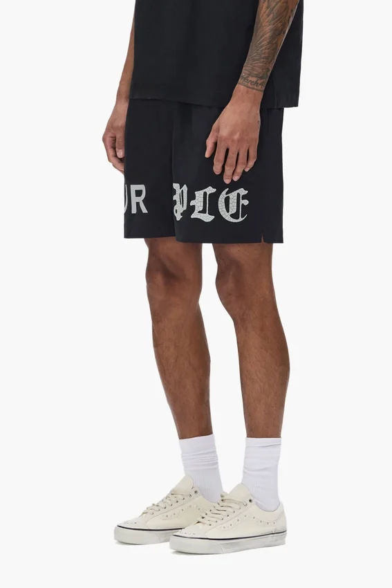 Pantalones cortos con logotipo «Half & Half» en todo el contorno