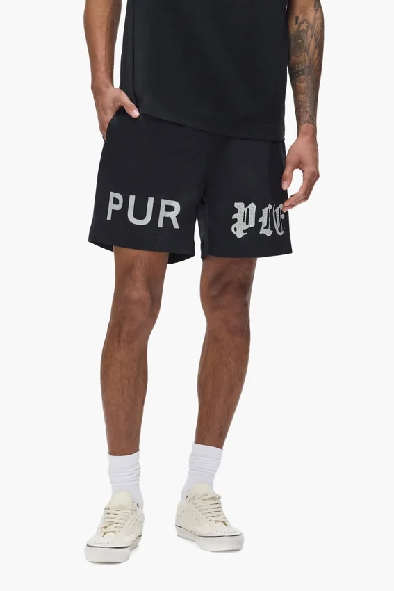 Pantalones cortos con logotipo «Half & Half» en todo el contorno