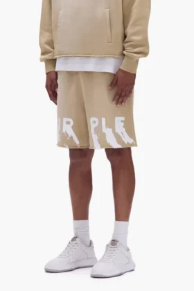 Pantalones cortos con logotipo pintado