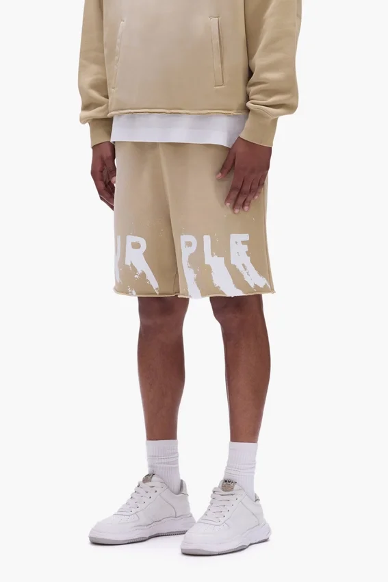 Pantalones cortos con logotipo pintado
