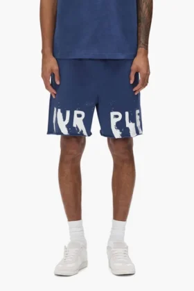 Pantalones cortos con logotipo pintado