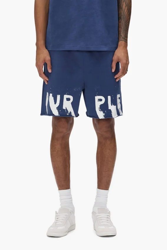 Pantalones cortos con logotipo pintado