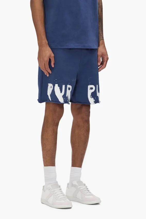 Pantalones cortos con logotipo pintado