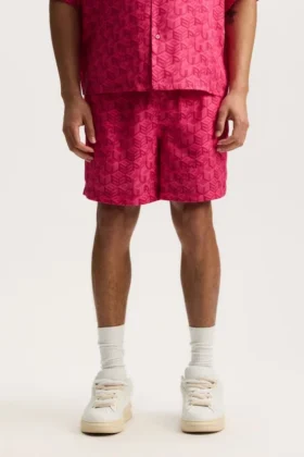 Pantalones cortos con monograma de cubos