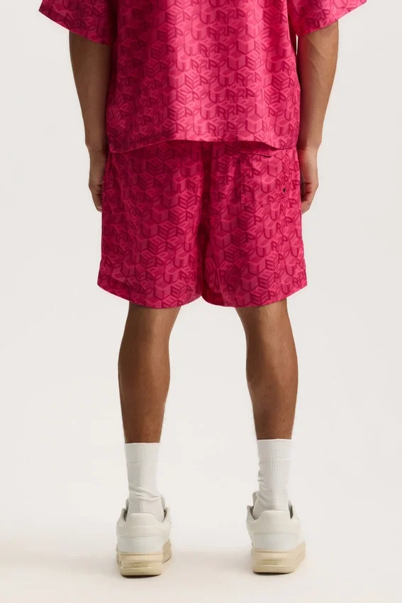 Pantalones cortos con monograma de cubos