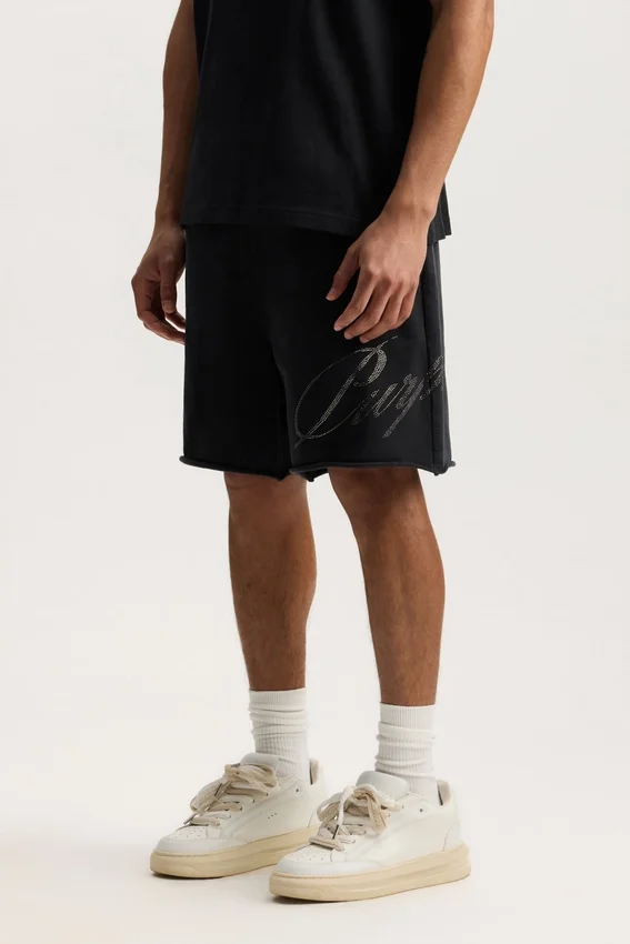 Pantalones cortos Crystal Slanted Script