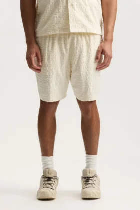 Pantalones cortos de felpa jacquard