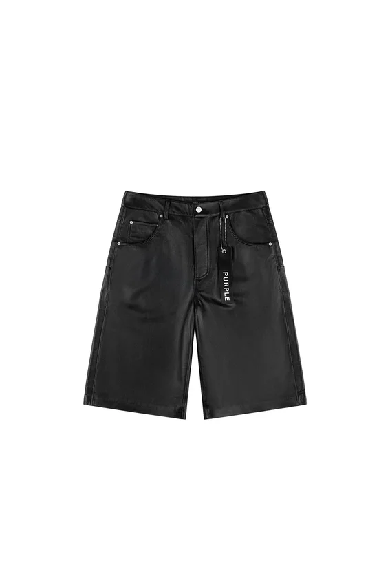 Pantalones cortos deportivos de cuero