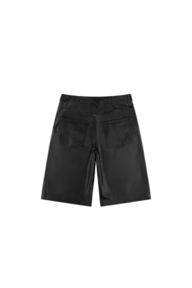 Pantalones cortos deportivos de cuero