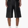 Pantalones cortos deportivos de cuero