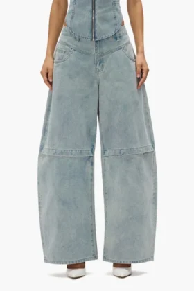 Pantalones holgados con logotipo en relieve
