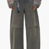 Pantalones holgados con logotipo en relieve