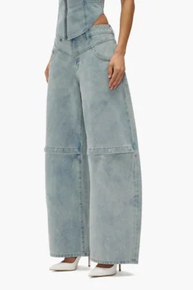 Pantalones holgados con logotipo en relieve