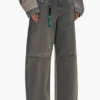Pantalones holgados con logotipo en relieve