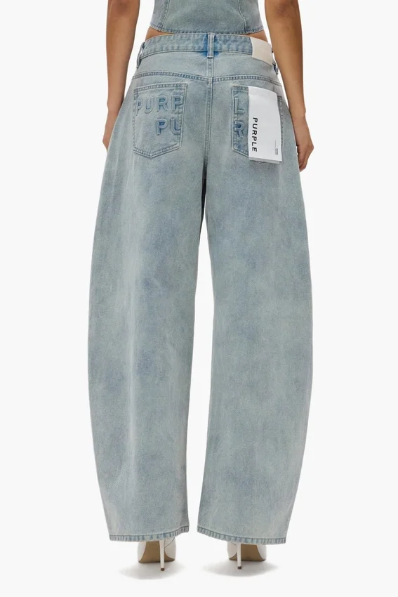 Pantalones holgados con logotipo en relieve