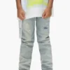 Pantalones para niños «Light Indigo Paint Repair»