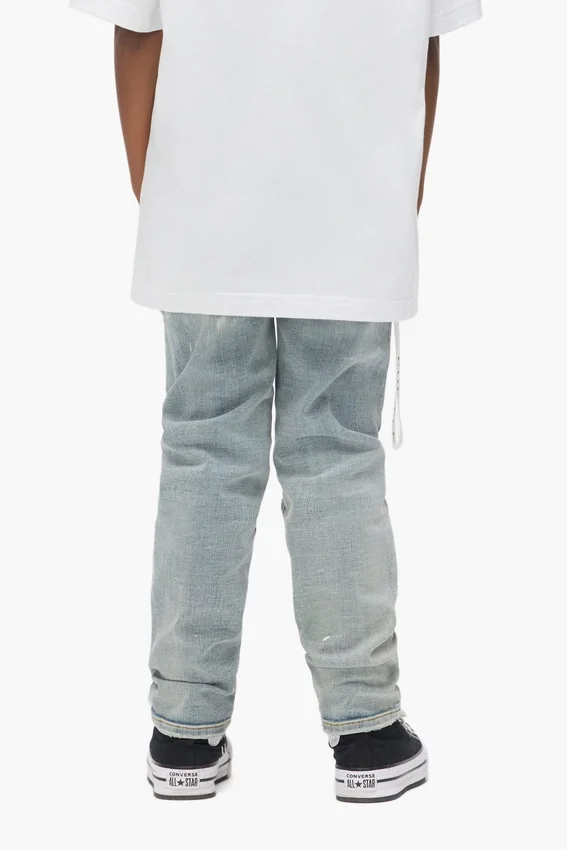 Pantalones para niños «Light Indigo Paint Repair»