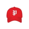 Sombrero con el logotipo «P»