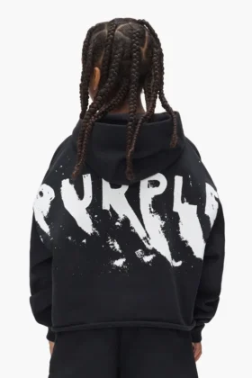 Sudadera con capucha para niños con logotipo pintado