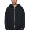 Sudadera con capucha y cremallera básica