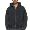 Sudadera con capucha y cremallera básica