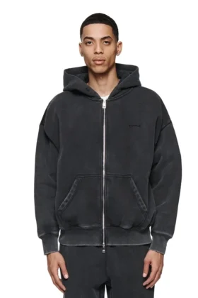 Sudadera con capucha y cremallera básica