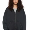 Sudadera con capucha y cremallera básica