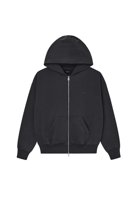 Sudadera con capucha y cremallera básica