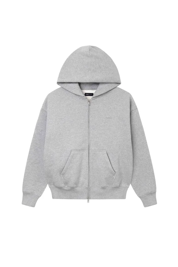 Sudadera con capucha y cremallera básica