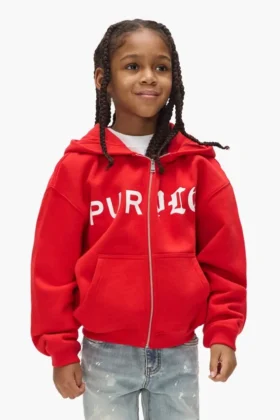 Sudadera con capucha y cremallera «Half & Half» para niños