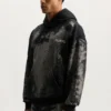Sudadera con capucha y cristales desgastados