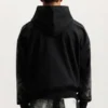 Sudadera con capucha y cristales desgastados