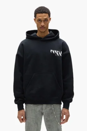 Sudadera con capucha y logotipo pintado