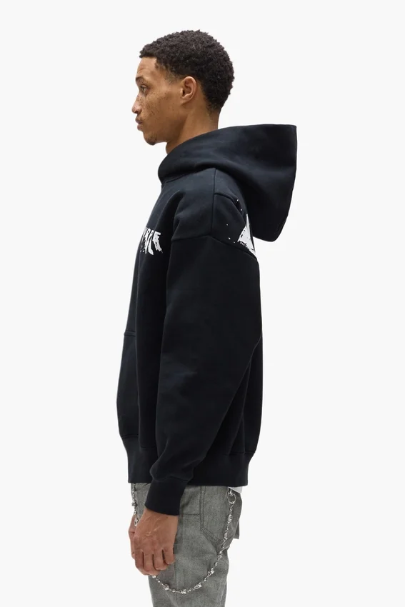 Sudadera con capucha y logotipo pintado