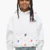 Sudadera con capucha y monograma pintado para niños